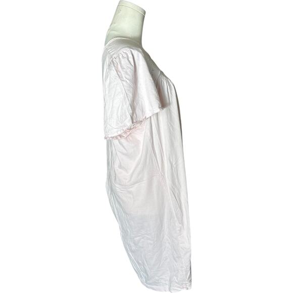Vintage Cotton Mini Nightgown – Farmers Daughter, Embroidered Floral Large 218 - Picture 5 of 7